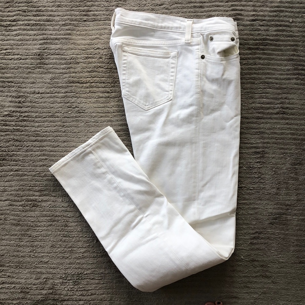 Jcrew skinny white jeans